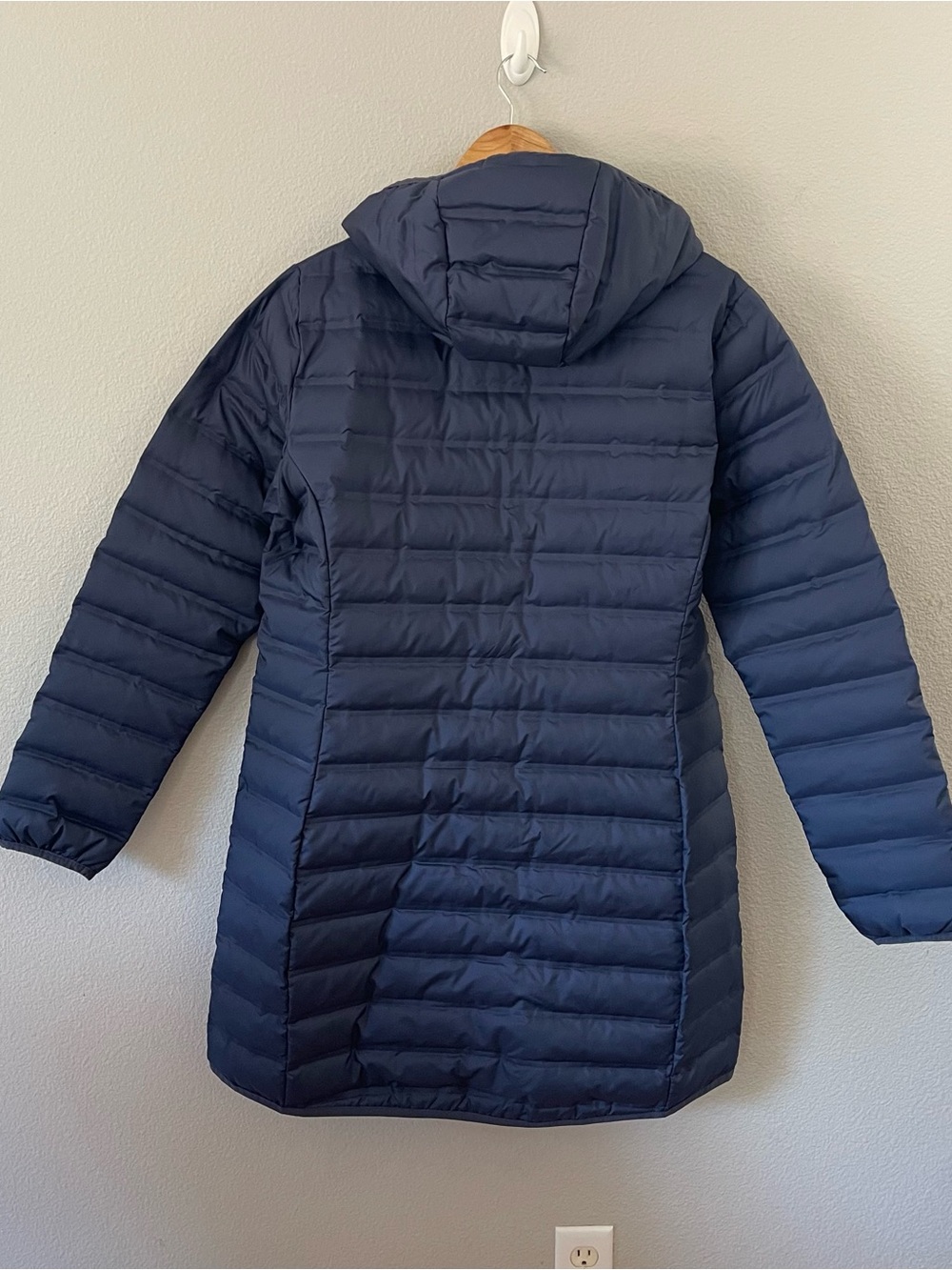 Columbia Women's Lake 22 Down Long Hooded Jacket Size XL Dark Blue - Picture 4 of 9